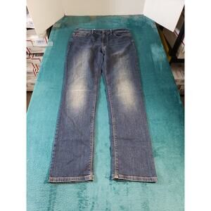 J Jill Jeans Size 4 Womens Blue Denim Pants Stretch Mid Rise Slim Straight NWT